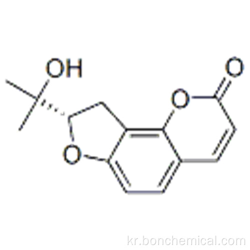 2H- 푸로 [2,3-h] -1- 벤조 피란 -2- 온, 8,9- 디 하이드로 -8- (1- 하이드 록시 -1- 메틸 에틸) CAS 3804-70-4